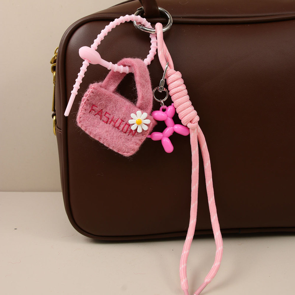 1 Mini Sac En Feutre Avec Breloques Pour Sac À Main En Forme De Chien Mignon Pour Femme h5Image4