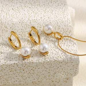 Ensemble De Bijoux Pour Femmes Simple Series Daily Irregular Shape En Acier Inoxydable Étanche h5 Image3