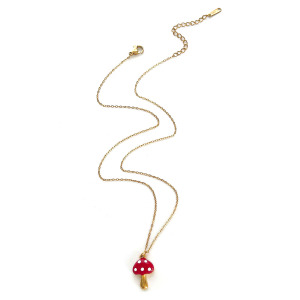 Collier Pendentif Cerise En Émail 1 Pièce h5