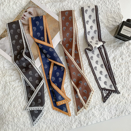 Bandana pour femme en polyester à motif cachemire rétro, 1 pièce