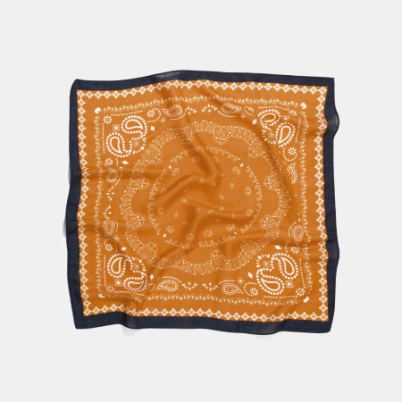 Bandana en polyester à motif cachemire rétro de couleurs mélangées, 1 pièce