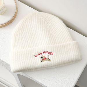 1 Bonnet Tricoté En Rayonne Brodé Pour Chien h5 