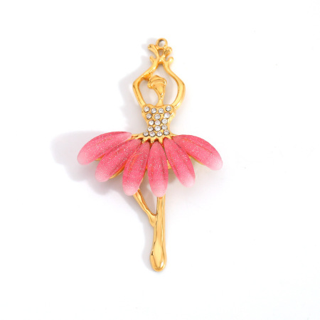 Pendentif en acier inoxydable étanche, motif nœud papillon, tortue, cercle, papillon et coquillage lune, à faire soi-même (1 pièce). 2