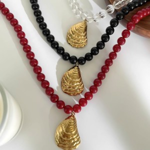 Collier Pendentif En Perles De Verre 1 Pièce h5 Image4