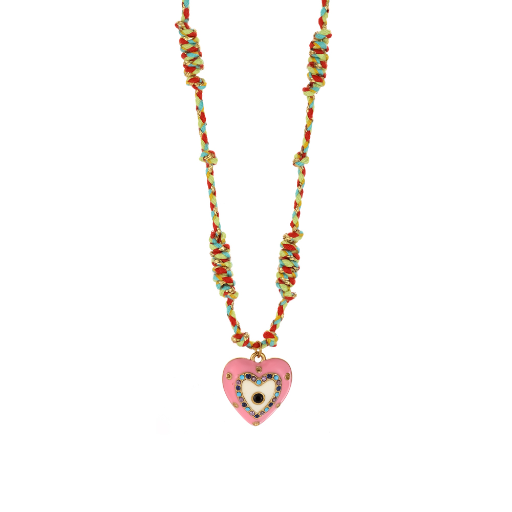 Collier Pendentif Femme En Acier Inoxydable Imperméable Avec Pendentif Cœur Romantique (1 Pièce) Image5