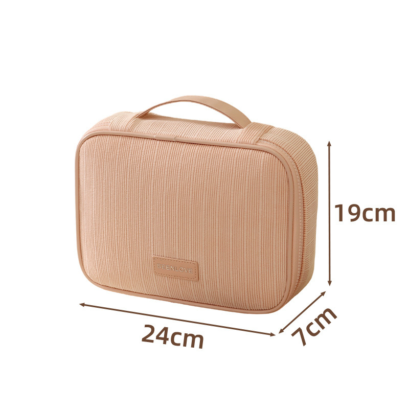 1 Trousse De Maquillage De Couleur Unie 