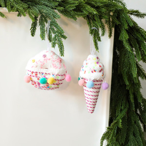 1 Pièce De Décorations Alimentaires De Noël En Mousse De Polyuréthane Blanche Pour Fêtes h5 Image4