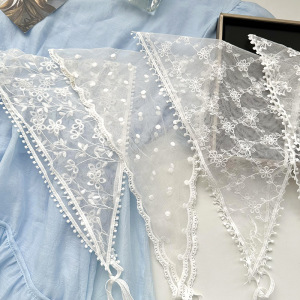 1 Bandeau Romantique En Polyester Pour Femme Avec Dentelle Et Fleurs h5 Image4