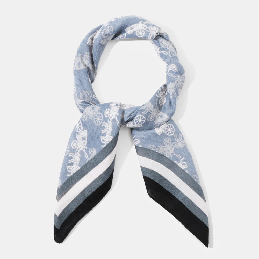 Bandana En Polyester À Motif De Calèche Rétro 1 Pièce Image2