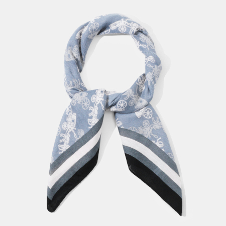 Bandana en polyester à motif de calèche rétro 1 pièce 2