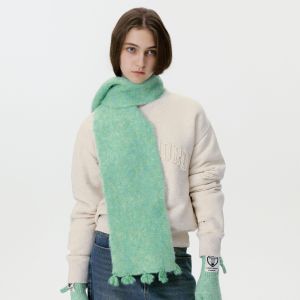 1 Écharpe D'Hiver En Laine À Pompons Vogue Pour Femme h5 Image4