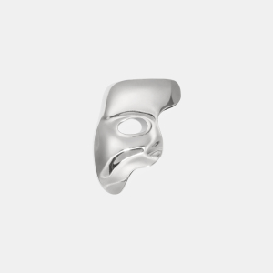 Broche En Acier Inoxydable Doré, Étanche, En Forme De Masque (1 Pièce) h5 Image4