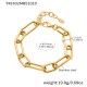 TXE432-Bracelet en or 16+5cm Image3