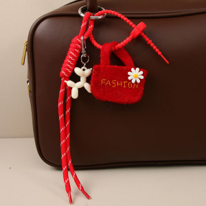 1 Mini Sac En Feutre Avec Breloques Pour Sac À Main En Forme De Chien Mignon Pour Femme h5 Image3