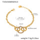 TXE436-Bracelet en or 16+3cm Image2