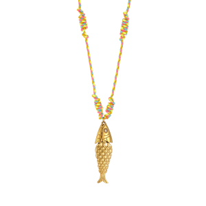 Collier Tressé Pour Femme, Motif Coquillage, En Acier Inoxydable Étanche, Couleur Or (1 Pièce) h5 Image2