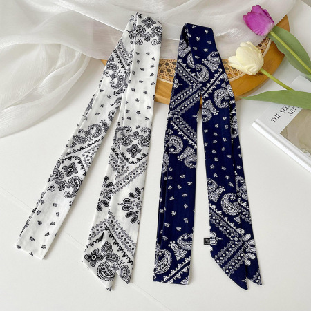 Bandana classique en polyester à motif cachemire pour femme, 1 pièce