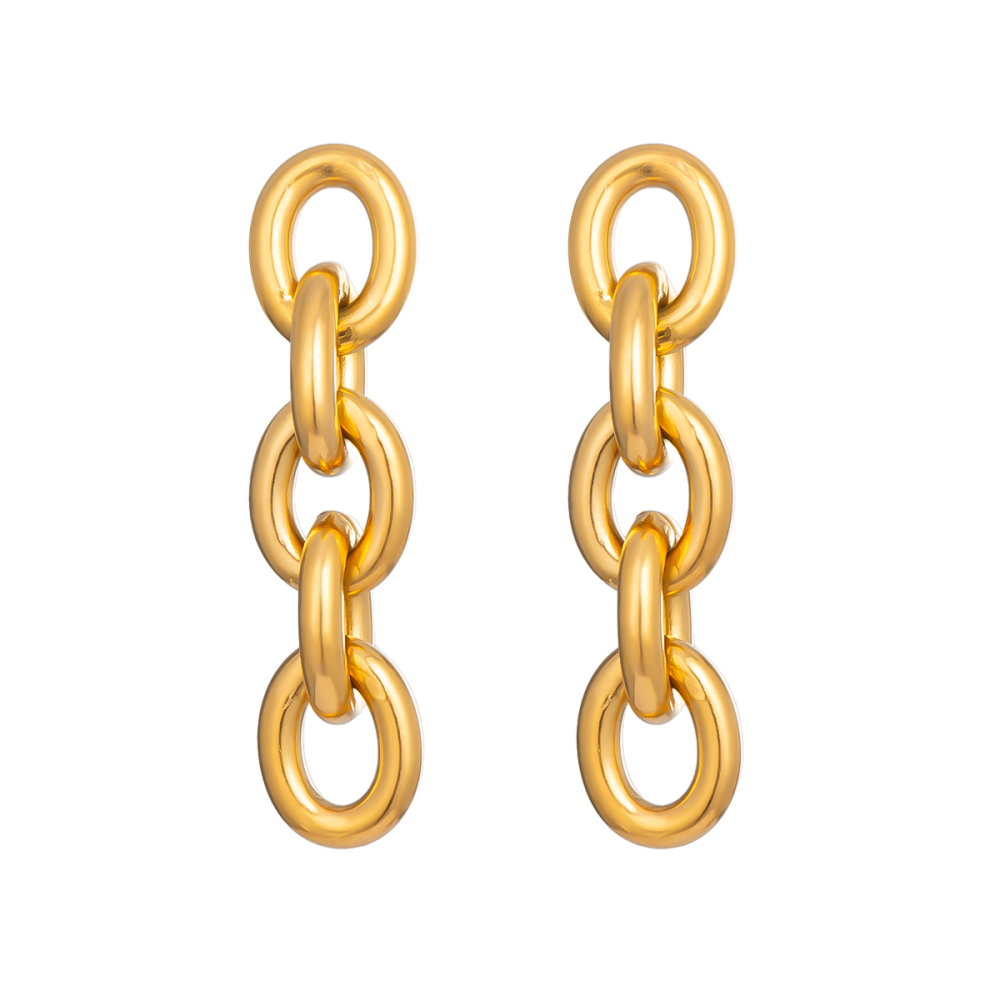 Boucles D'Oreilles Pendantes Étanches En Acier Inoxydable (1 Paire) Image5