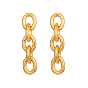 Boucles D'Oreilles Pendantes Étanches En Acier Inoxydable (1 Paire) h5 Image5