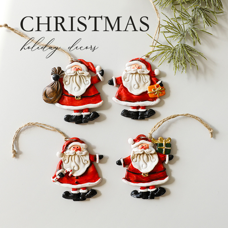 1 Pièce De Décorations De Fête De Noël En Résine Aux Couleurs Vives h5Image4