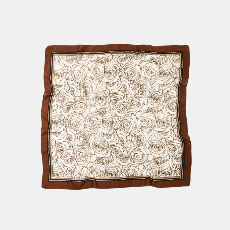 Bandana rétro en polyester à fleurs, 1 pièce
