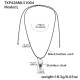 TXP428-Grand collier en acier 90 cm Image7