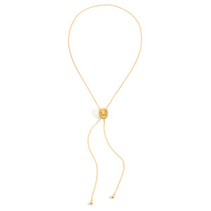 Collier Long Pour Femme, Style Stetson Classique, En Acier Inoxydable, Couleur Or, Étanche (1 Pièce) h5 