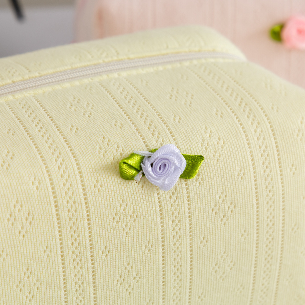 1 Trousse De Maquillage En Polyester À Motif De Fleurs Douces h5Image5