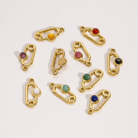 Pendentif femme étanche en acier inoxydable, forme irrégulière, à monter soi-même (1 pièce) 2