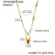 TXP428-Petit collier en or 52+5cm Image2