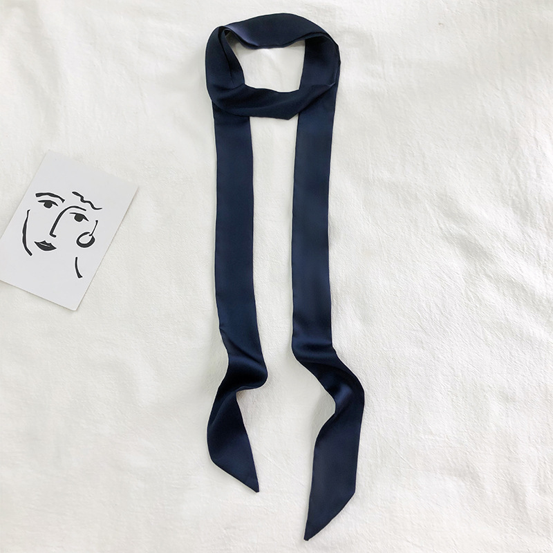 Bandana Classique En Polyester De Couleur Unie Pour Femme, 1 Pièce 