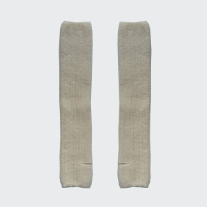 1 Paire De Jambières Tricotées En Mélange De Laine De Couleur Unie h5 