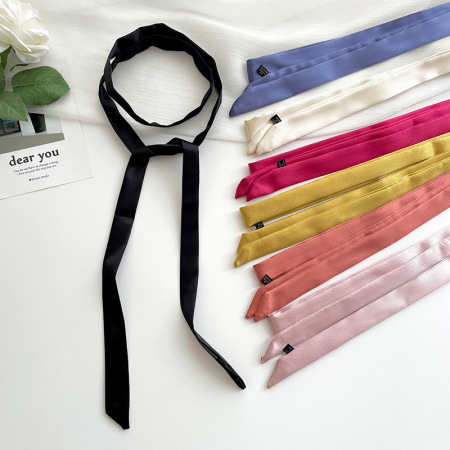 Bandana élégant en polyester de couleur unie pour femme, 1 pièce