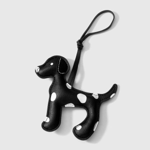 1 Breloque De Sac En Cuir Pour Femme, Motif Chien Tacheté Vif h5 