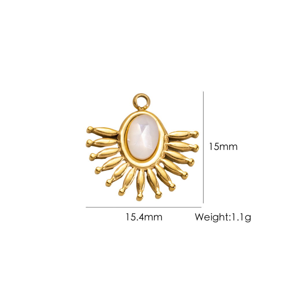 Pendentif Femme Simple À Monter Soi-Même, Forme Irrégulière, En Acier Inoxydable, Étanche, En Forme De Goutte 