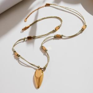 Ensembles De Bijoux Pour Femmes En Acier Inoxydable De Forme Irrégulière, Étanches Et De Couleur Dorée h5 Image5