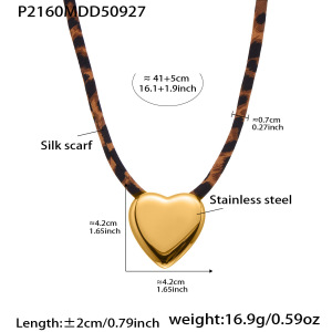 Collier Pendentif Femme Rétro En Acier Inoxydable, Couleur Or, Étanche (1 Pièce) h5 
