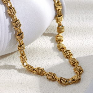 Collier Chaîne Femme Simple Et Étanche En Acier Inoxydable (1 Pièce) h5 Image3