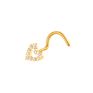 Piercing De Nez Pour Femme En Alliage De Titane Doré Avec Zircon Et Motif Floral Délicat (1 Pièce). h5