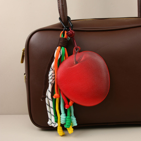 1 grand miroir de retouche en forme de pomme pour sac à main pour femme