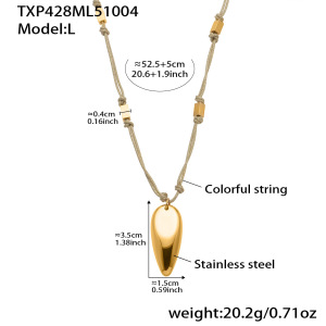 Ensembles De Bijoux Pour Femmes En Acier Inoxydable De Forme Irrégulière, Étanches Et De Couleur Dorée h5 