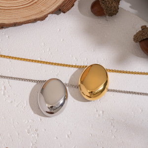 Collier Long En Acier Inoxydable Étanche Couleur Or (1 Pièce) h5 Image3