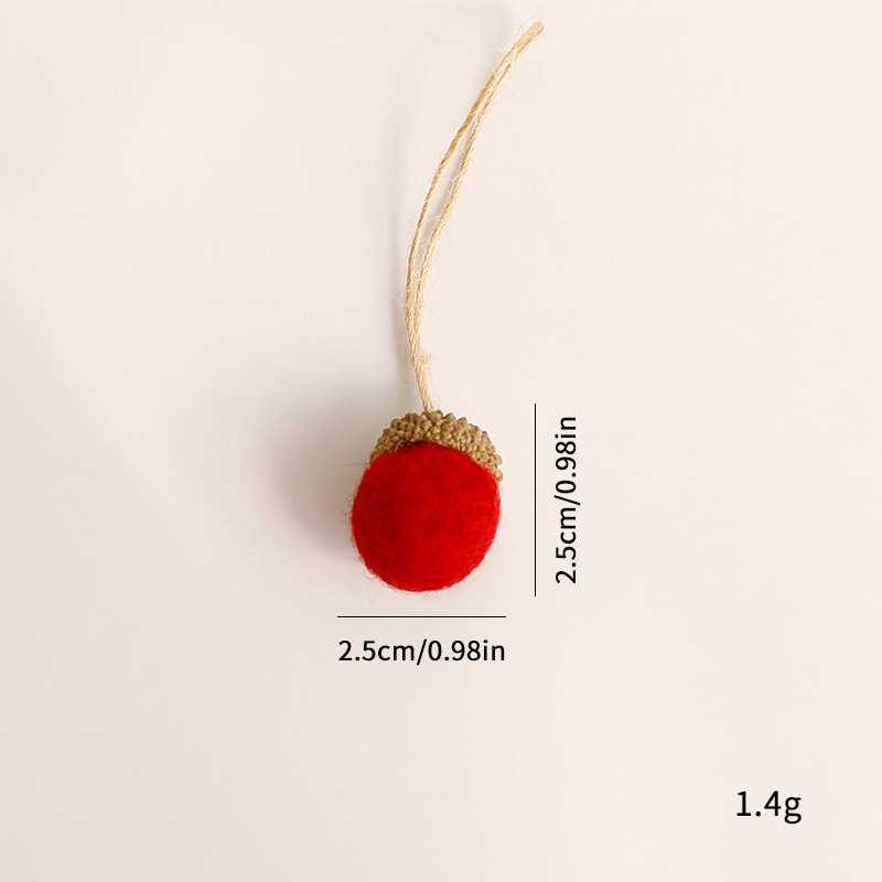 1 Pièce De Feutrine De Laine En Forme De Pomme De Pin De Noël - Fournitures De Fête
