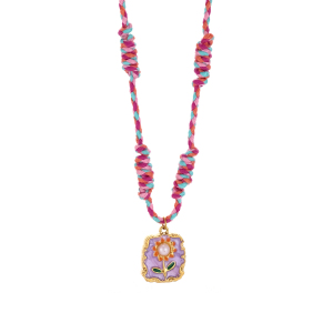 Collier Pendentif Femme Étanche En Acier Inoxydable Avec Motif Floral (1 Pièce) h5 Image5
