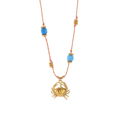 Collier élégant avec pendentif en perles et pierres naturelles pour femme, 1 pièce 2