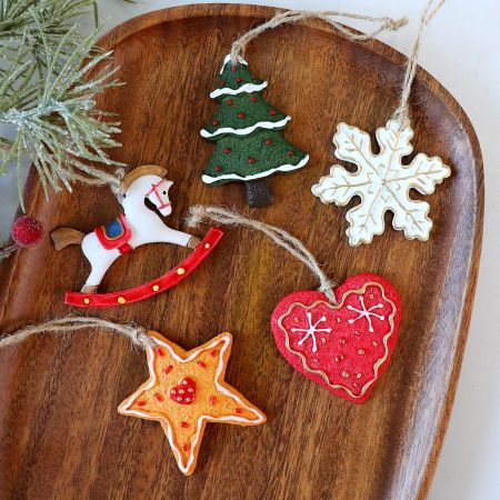 1 pièce de décoration de Noël classique en résine pour femmes