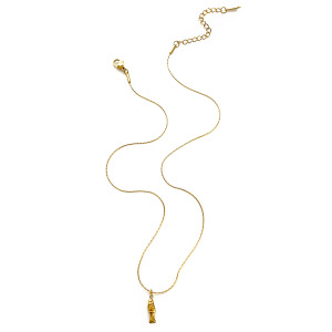 Collier Pendentif En Acier Inoxydable Doré, 1 Pièce, En Forme De Poisson h5