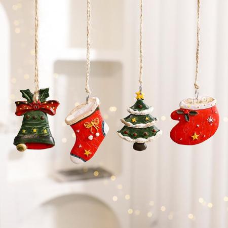 1 mini décoration de Noël en résine pour fêtes 2