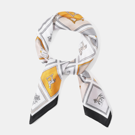 Bandana en polyester à motif écossais de cheval rétro 1 pièce 2