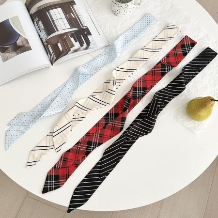 Bandana élégant en polyester à carreaux pour femme, 1 pièce